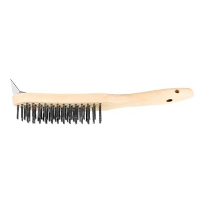 Lessmann Staalborstel | lengte 290 mm | 0,35 mm staaldraad glad | 4-rijig | 1 stuk - 120401 - 120401 Lessmann Staalborstel | lengte 290 mm | 0,35 mm staaldraad glad | 4-rijig | 1 stuk - 120401 - 120401