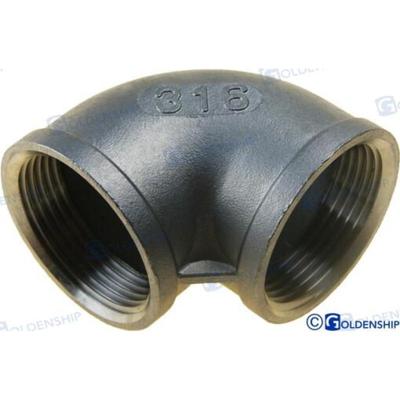 GS30544 - ELLEBOOG 90 H-H ROESTVRIJ STAAL 1-1/4