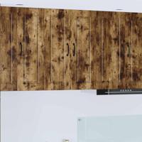 Keukenkast met plank Gerookt eiken 60 x 31 x 80 cm Bewerkt hout - thumbnail