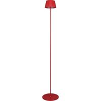 LED Vloerlamp - Trion Uraz - 1.5W - Warm Wit 3000K - Spatwaterdicht IP44 - USB Oplaadbaar - Rond - Rood - Metaal - thumbnail