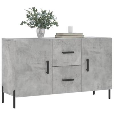 Dressoir 100x36x60 cm bewerkt hout betongrijs Dressoir 100x36x60 cm bewerkt hout betongrijs