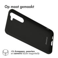 Accezz Color Backcover voor de Samsung Galaxy S23 Plus Telefoonhoesje Zwart - thumbnail