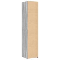 Hoge kast 40x42,5x185 cm bewerkt hout grijs sonoma eikenkleur - thumbnail