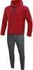 JAKO M9729D Joggingpak Met Kap Premium Basics Dames - Rood Gemeleerd - 34