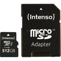 Intenso Premium microSDXC-kaart 512 GB Class 10, UHS-I Incl. SD-adapter - thumbnail