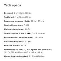 Q Acoustics: 5050 Vloerstaande Speakers - 2 Stuks - Wit - thumbnail