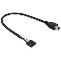 Delock Pinheader 5-polig naar USB mini B-kabel (0,3 m) - thumbnail