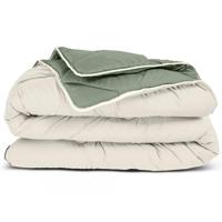 Zavelo Easy All-in-one-Dekbed Groen/Creme-2-persoons (200x200 cm) - thumbnail