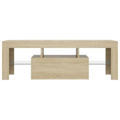 Tv-meubel met LED-verlichting 120x35x40cm sonoma eikenkleurig Tv-meubel met LED-verlichting 120x35x40cm sonoma eikenkleurig