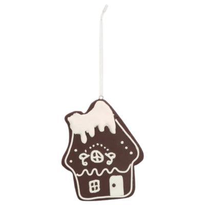Knus Kersthanger huis candy 10 cm | 24 stuks
