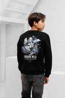 Ballin Amsterdam Urban Wild Sweater Kids Zwart - Maat 164 - Kleur: Zwart | Soccerfanshop - thumbnail
