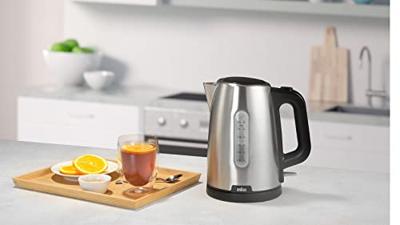 Waterkoker Braun WK1500BK Zwart 2200 W 1,7 L Roestvrij staal - thumbnail