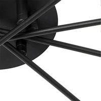 QAZQA Moderne plafondlamp zwart met goud 8-lichts - Athens Wire - thumbnail