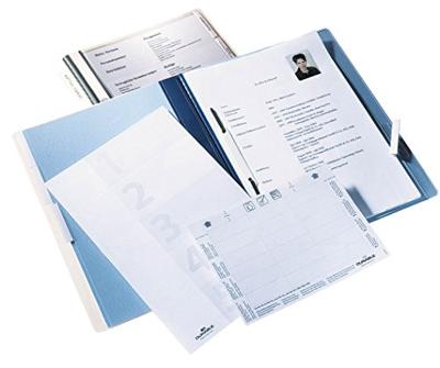 Personeelsmap durable 5 vakken hangrail blauw | 5 stuks