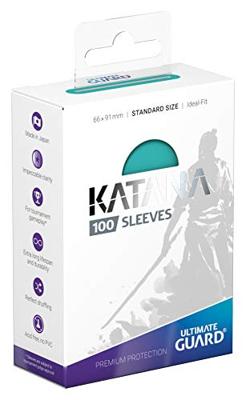 Ultimate Guard Katana Sleeves Standard Size (100) - Turquoise - thumbnail