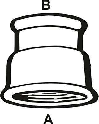 Cornat Messing/Ms Reductie-Sok Vv 1 1/4X1&apos; - T396553