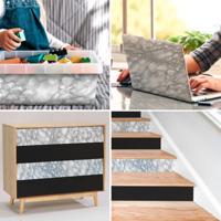 Zelfklevende folie 2Lif Marble Grey - 67,5 cm x 2 mtr - thumbnail