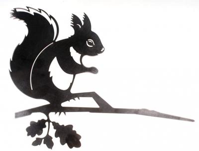 Geluksdier eekhoorn metaal