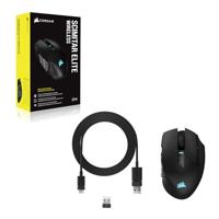 Gamingmuis - Draadloos - CORSAIR - SCIMITAR ELITE RGB Draadloos - 16 programmeerbare knoppen - 150 uur batterijduur - Zwart (CH-9314311-EU) - thumbnail