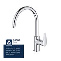 Grohe BauEdge keukenkraan met draaibare uitloop chroom - thumbnail