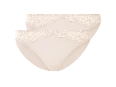 esmara 2 Dames onderbroeken (Beige, L (44/46))