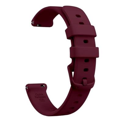 By Qubix - Siliconen bandje - Bordeaux - Compatible met Garmin Lily 2 - Compatible Garmin bandje
