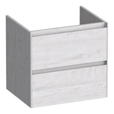 Brauer Inspire - Onderkast 60 cm - met 2 Softclose Lades Greeploos en 1 Sifon Uitsparing - Forest Seashell