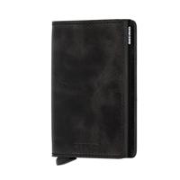 Secrid Slimwallet Vintage Portemonnee Zwart Aluminium, Leer - thumbnail
