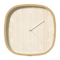 Wandklok houtlook - bruin - ø30 cm - thumbnail