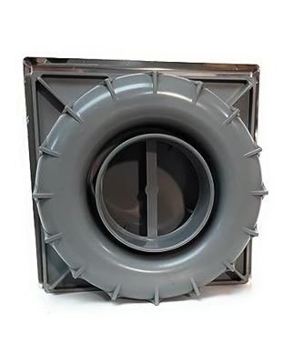 Afvoer Tecnoagua T-88 I PVC Roestvrij staal 21,6 x 21,6 x 7 cm Ø 11 - 9 cm Verticaal