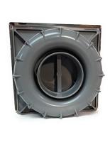 Afvoer Tecnoagua T-88 I PVC Roestvrij staal 21,6 x 21,6 x 7 cm Ø 11 - 9 cm Verticaal - thumbnail