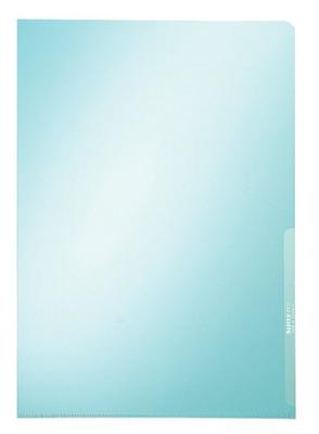 Leitz Premium L-map, PVC, ft A4, blauw, pak van 100 stuks