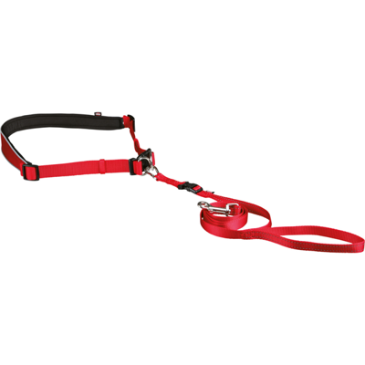 TRIXIE Hondenlijn met heupriem S/M rood TRIXIE Hondenlijn met heupriem S/M rood