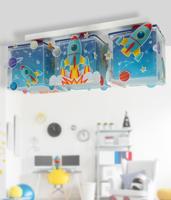 Dalber PlafondlampjeRocket blauw met wit - 63353 - thumbnail