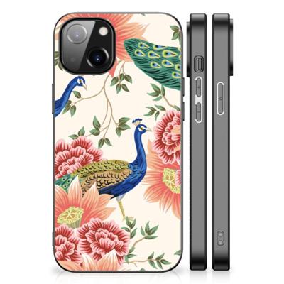 Dierenprint Telefoonhoesje voor Apple iPhone 13 | iPhone 14 Pink Peacock