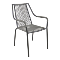 Shelo Stapelstoel aluminium tuinstoel - thumbnail