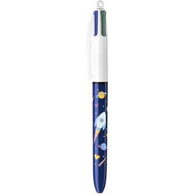 Bic Colours Decors, 4-kleurenbalpen, medium, klassieke inktkleuren, doos van 8 stuks