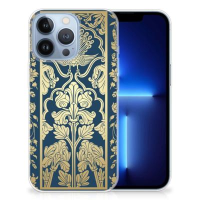 Apple iPhone 13 Pro | TPU Case | Beige Flowers Apple iPhone 13 Pro | TPU Case | Beige Flowers