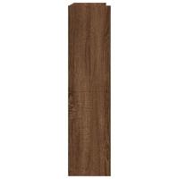 VidaXL Schoenenrek 80x25x100 cm bewerkt hout bruin eikenkleur - thumbnail