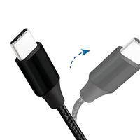 USB 2.0 aansluitkabel, USB (type A) naar USB (type C) zwart, 1m - thumbnail