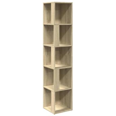 VidaXL Hoekkast 33x33x164,5 cm bewerkt hout sonoma eikenkleurig