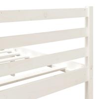 Bedframe massief grenenhout wit 140x190 cm - thumbnail