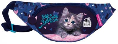 Cleo & Frank heuptas meisjes 30 cm polyester donkerblauw/roze