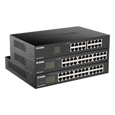D-Link DGS-1100 Series 16-Port Gigabit Smart Managed Switch met VLAN support, layer 2 features, QoS, 802.3az EEE, Fanless