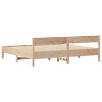 Bedframe zonder matras massief grenenhout 180x200 cm - thumbnail