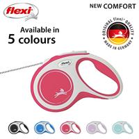 Flexi New Comfort Koord S Rood - 8M S - 8 meter Flexi Rood - thumbnail