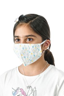 Wasbaar mondmasker, sweat dreams motief, maat: kinderen, pak van 5 stuks