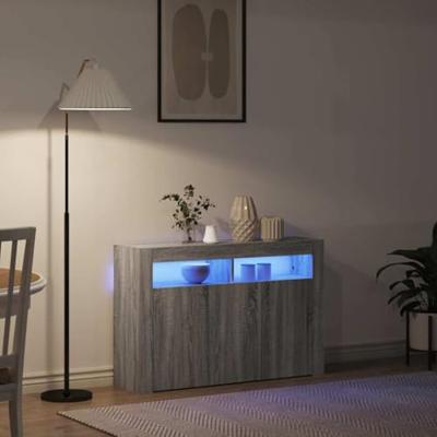 Dressoir Grijs sonoma 116 x 30 x 75 cm Bewerkt hout