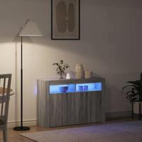 Dressoir Grijs sonoma 116 x 30 x 75 cm Bewerkt hout - thumbnail