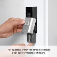 ring Video Doorbell Plus Video-deurintercom via WiFi Nikkel (mat), Zwart - thumbnail